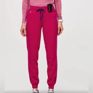 NWOT Figs Ultra Rose Scrub Pants Women’s Hot Pink XS Petite Zamora Jogger